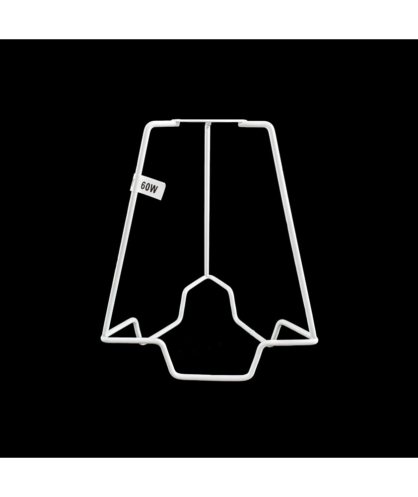 White 4" Lamp Shade Carrier 29mm Hole